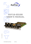 AuviTran AVY16-ES User`s manual