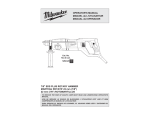 Milwaukee 5262-20 Operator`s manual