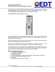 Universal Remote Control MX-800 User manual