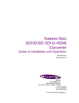 Miranda KS-900 Instruction manual