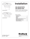 Bradley EXPRESS SS-2/AST/STD Installation manual