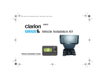 Clarion SIRCR Installation guide