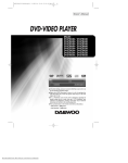 Daewoo DV6T834 Owner`s manual