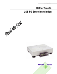 Mettler Toledo USB PS Scale Installation