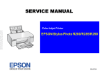 Epson R280 - Stylus Photo Color Inkjet Printer Service manual