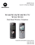 Motorola W175 - GSM Service manual