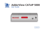 ADDER AdderView CATx EPS-S8 User guide