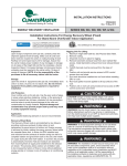 ClimateMaster NB Series Instruction manual