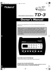 Roland TD-7K Owner`s manual