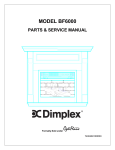 Dimplex Optiflame Electric Fireplace Service manual