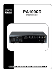 DAPAudio PA100CD Product guide