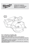 Milwaukee 2682-20 Operator`s manual