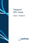 Unitron Passport Operating instructions