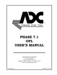 American Dryer Corp. ADG-410 User`s manual
