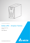 Delta Electronics Amplon Family User manual