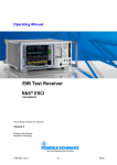 Rohde & Schwarz EMI Test ReceiverESCI Operating instructions