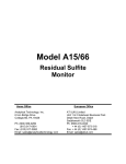 Analytical Technology A15 Specifications