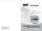 August DA110CD User manual