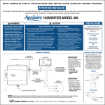 Aprilaire 500 Specifications