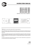 Quantum QP2250 Programming instructions