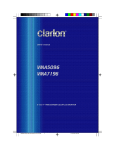 Clarion VMA5096 Owner`s manual