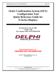 Delphi Display Systems IMS-9000 User`s manual