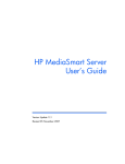 HP LX195 - MediaSmart Server - 1 GB RAM User`s guide
