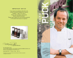 Wolfgang Puck BBLFP005 Signature Collection Operating instructions