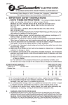 Schumacher Electric MC-1 Operating instructions