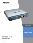 Cisco RV082 - Small Business VPN Router User guide