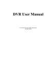 ACI Farfisa Single Channel DVR User manual