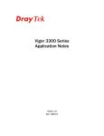 Draytek VIGOR 3300 Installation guide