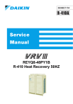 Daikin REMQ12P Service manual