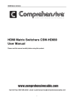 PTN MHD3232 User manual