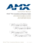 AMX DXLink Multi-Format SMF-D Instruction manual