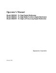 Signametrics Corporation SM4040 Operator`s manual