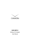 Canyon CNP-WF511 User manual