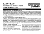 CrimeStopper EZ-3 Operating instructions