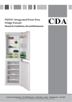 FW951 Integrated Frost Free fridge freezer