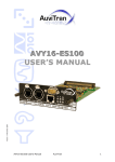 AuviTran AVY16-ES100 User`s manual