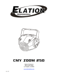 Elation CMY Zoom 250 Installation guide