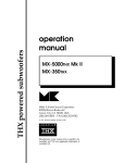MK Sound MX-350THX Specifications