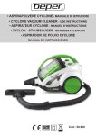 Beper Cyclone Vacuum Cleaner Technical information