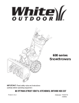 White Outdoor 772C0715 Operator`s manual