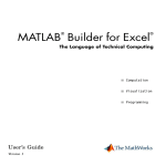 MATLAB BUILDER EX 1 User`s guide