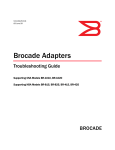 Brocade Communications Systems BR-1020 Troubleshooting guide