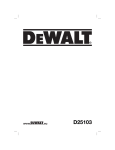 DeWalt D25103 Technical data