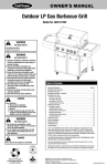 Uniflame GBC1273SP Owner`s manual