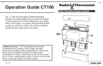 Radio Thermostat CT100 User manual