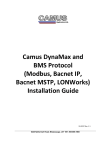 Camus Hydronics DMC153 Installation guide